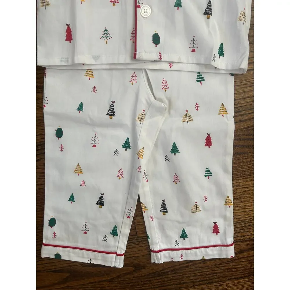 Petite Plume Kids Toddler Merry Trees 2 Piece Christmas Holiday Pajama Set - 2